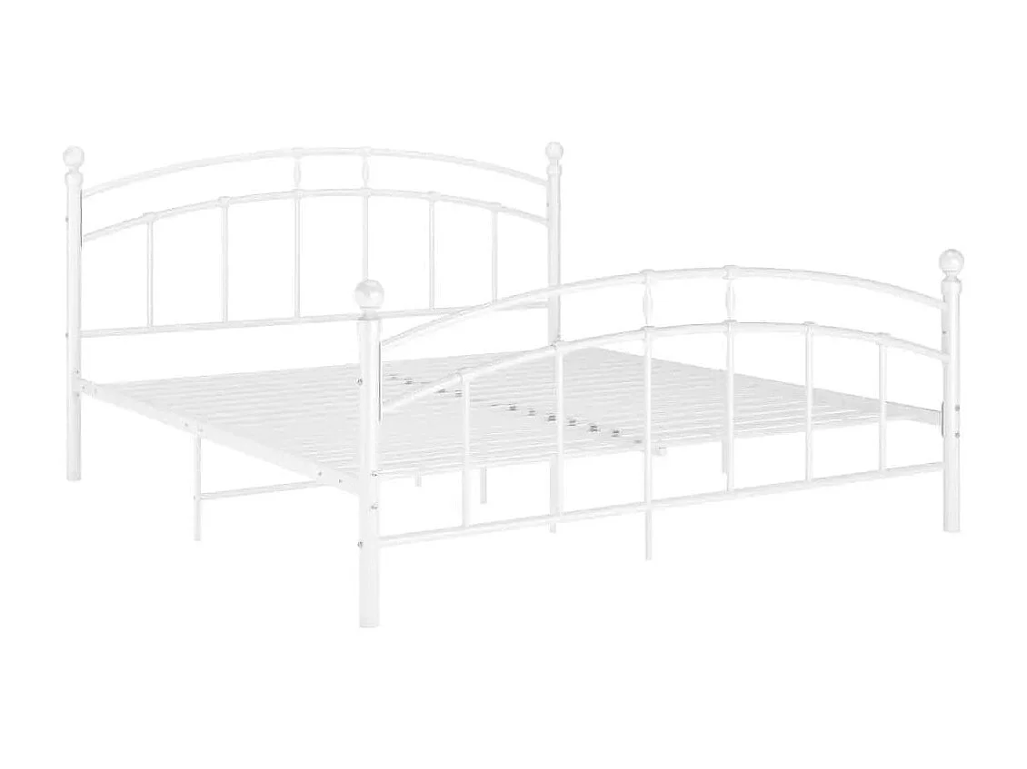 Estrutura de cama 160x200 cm metal branco