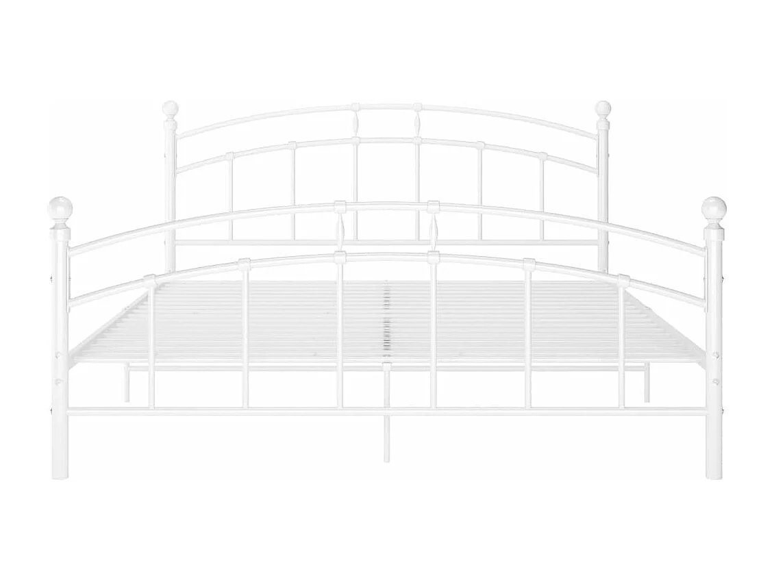 Estrutura de cama 160x200 cm metal branco