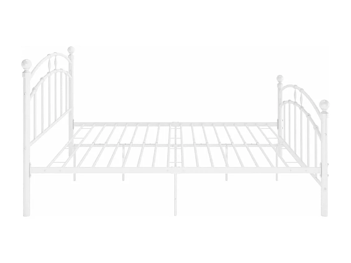 Estrutura de cama 160x200 cm metal branco