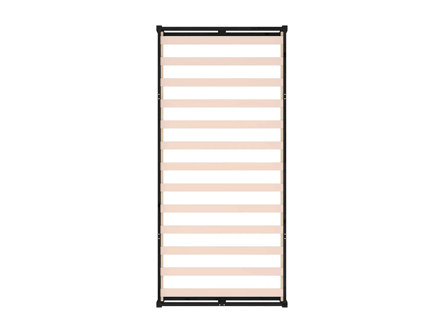 Cadre de lit Noir 90x190 cm Simple Bois massif