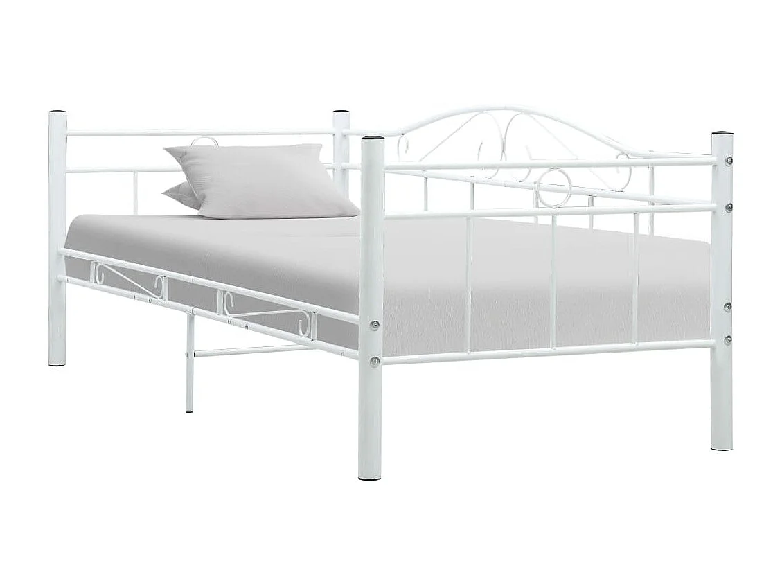 Estrutura sofá-cama 90x200 cm metal branco