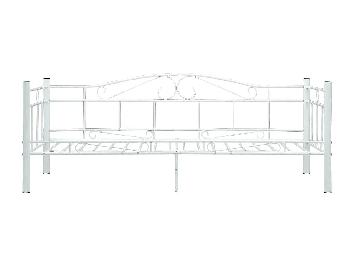Estrutura sofá-cama 90x200 cm metal branco