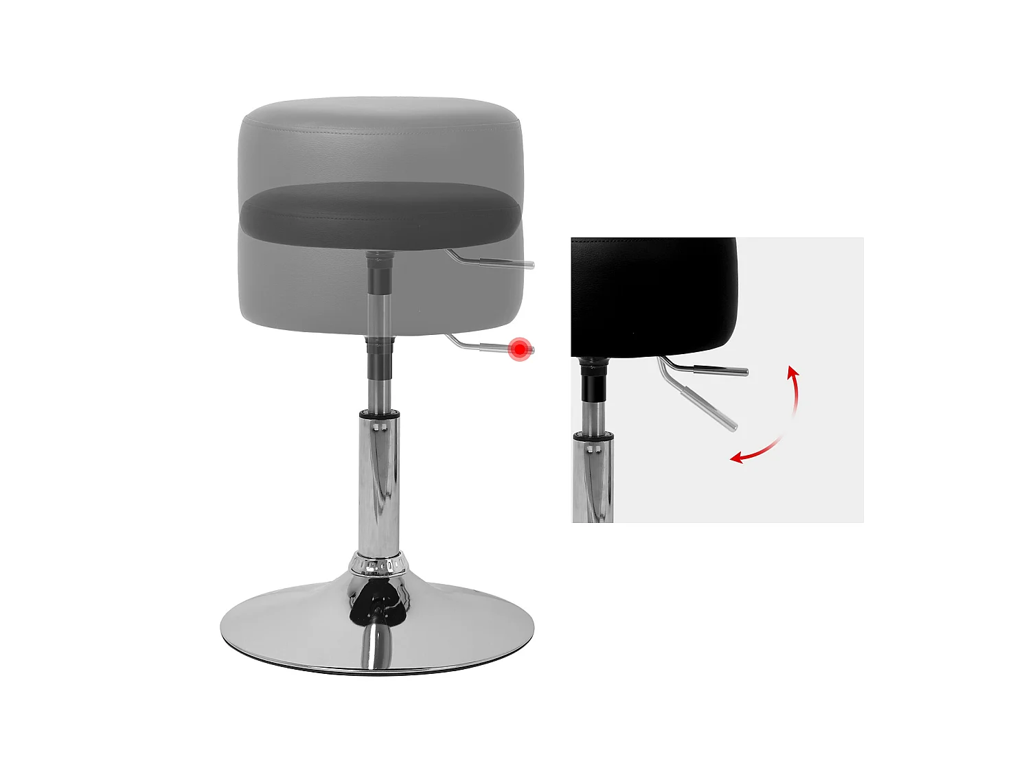 Escritorio con balda 110x72x40 cm Blanco en madera ML-DESIGN