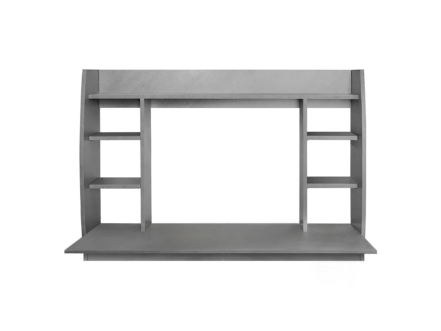 Bureau mural 110x75x48 cm gris MDF ML-DESIGN