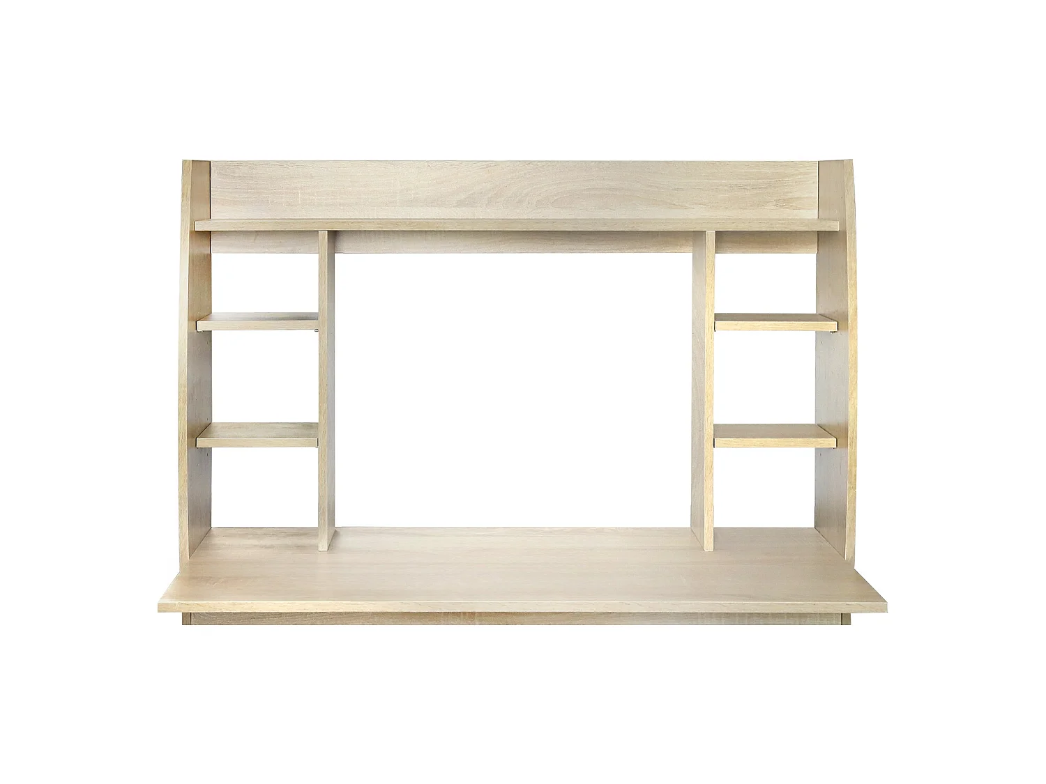 Bureau mural 110x75x48 cm Bois clair MDF ML-DESIGN