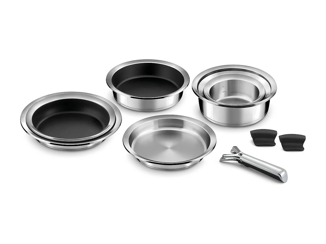 Ycône - Sauteuse revêtue 24 cm avec anses et couvercle