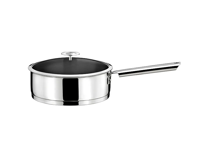 Elysée - Sauteuse 24cm inox revêtu avec couvercle universel
