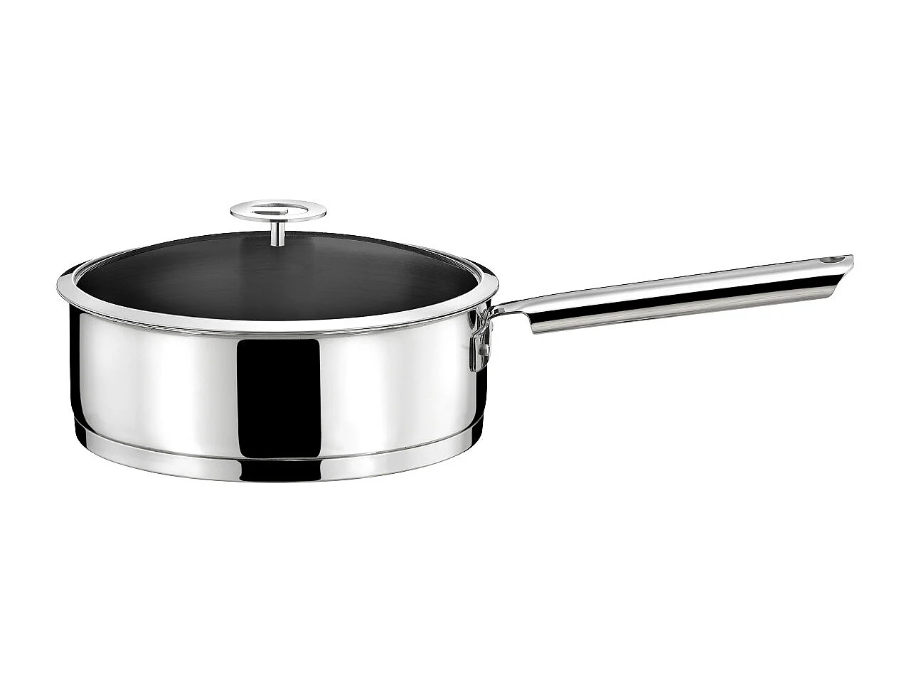 Elysée - Sauteuse 24cm inox revêtu avec couvercle universel