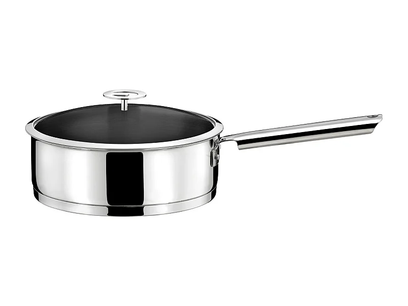 Elysée - Sauteuse 24cm inox revêtu avec couvercle universel