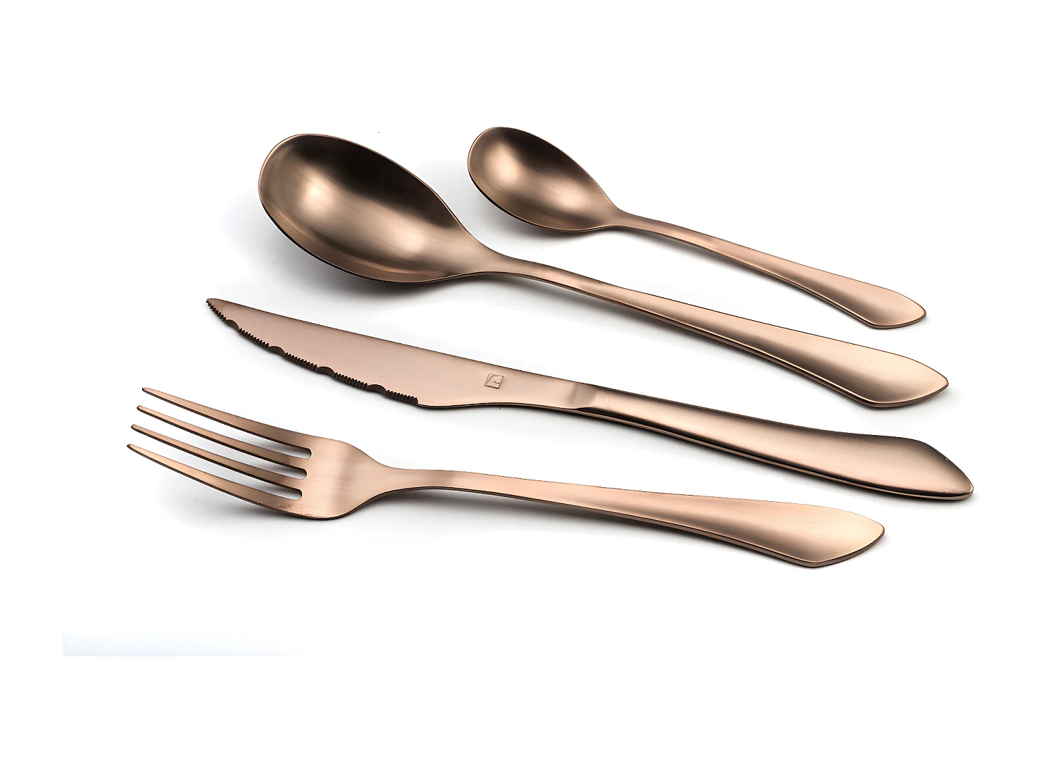 Zestaw sztućców 16 elementów Instinct Cuivre Mat Amefa - Sztućce ze stali nierdzewnej