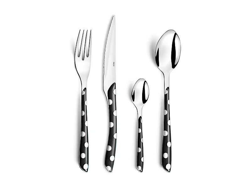 Eclat Pois - Coffret 24 pièces Noir