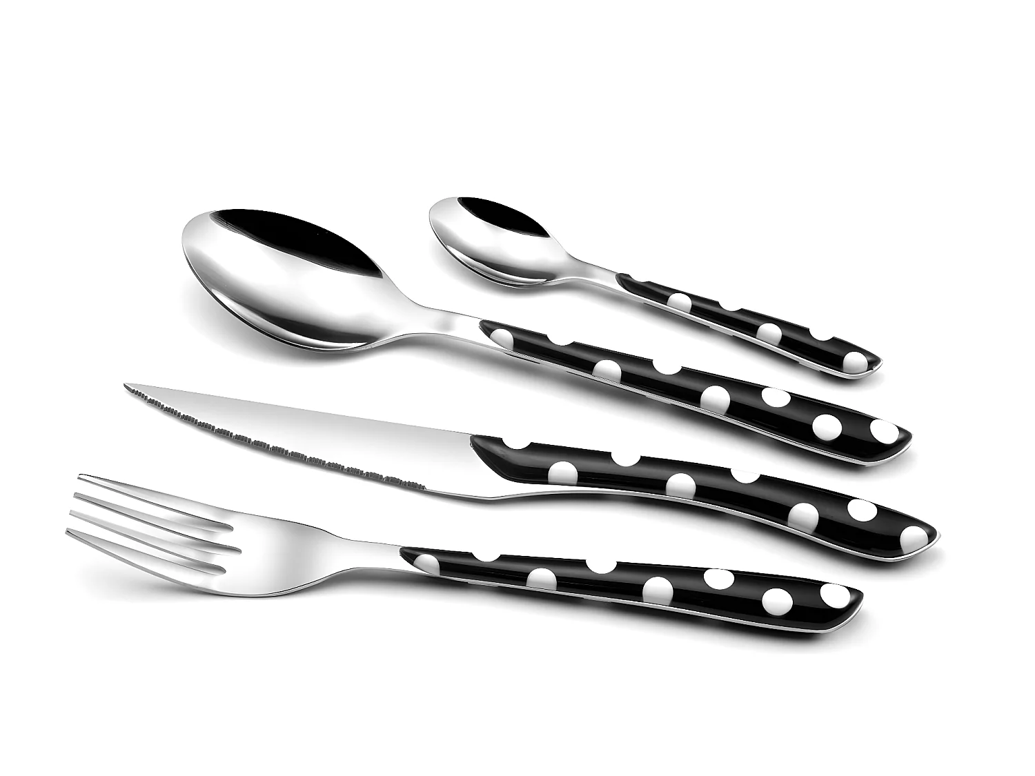 Eclat Pois - Coffret 24 pièces Noir