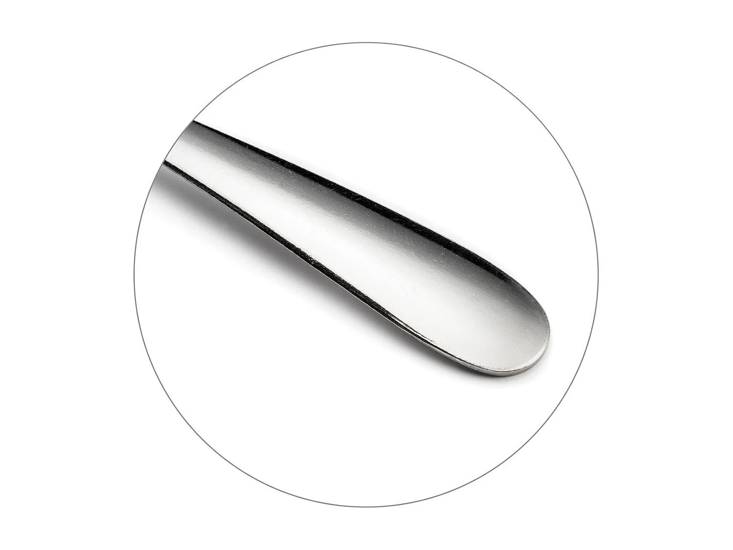 Bestekset Nymphéa 24-delig van roestvrij staal met gebogen en vloeiende lijnen