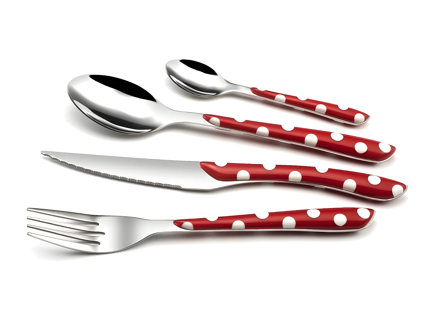 Eclat Pois - Coffret 24 pièces Rouge