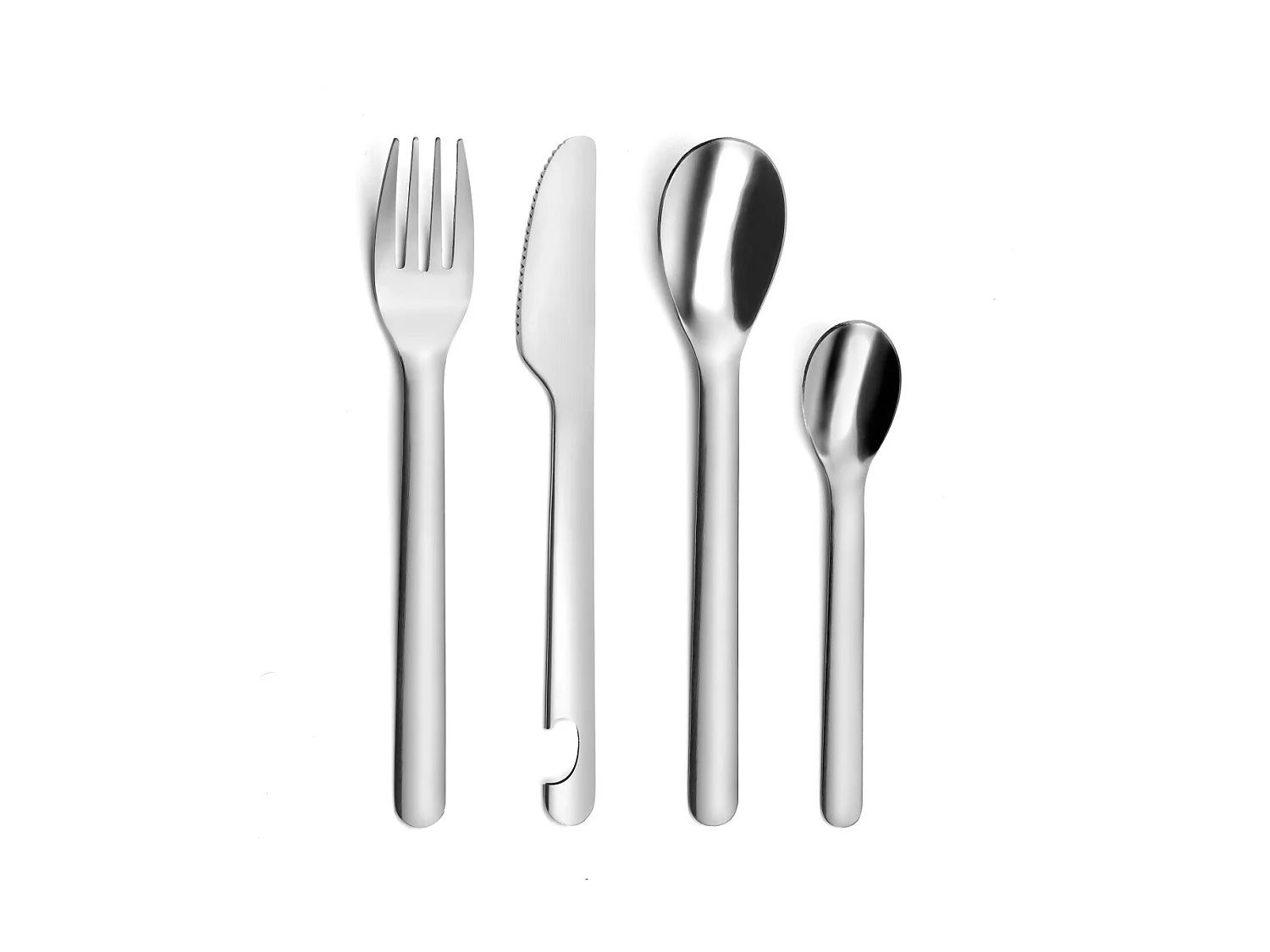 Set mit 4 tragbaren Bestecken Mobil' Pocket mit Aufbewahrungsbox Amefa - Ideal für unterwegs