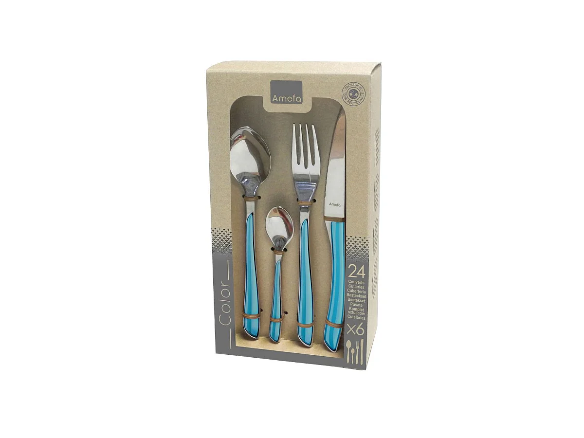 Eclat - Coffret 24 pièces Bleu Turquoise