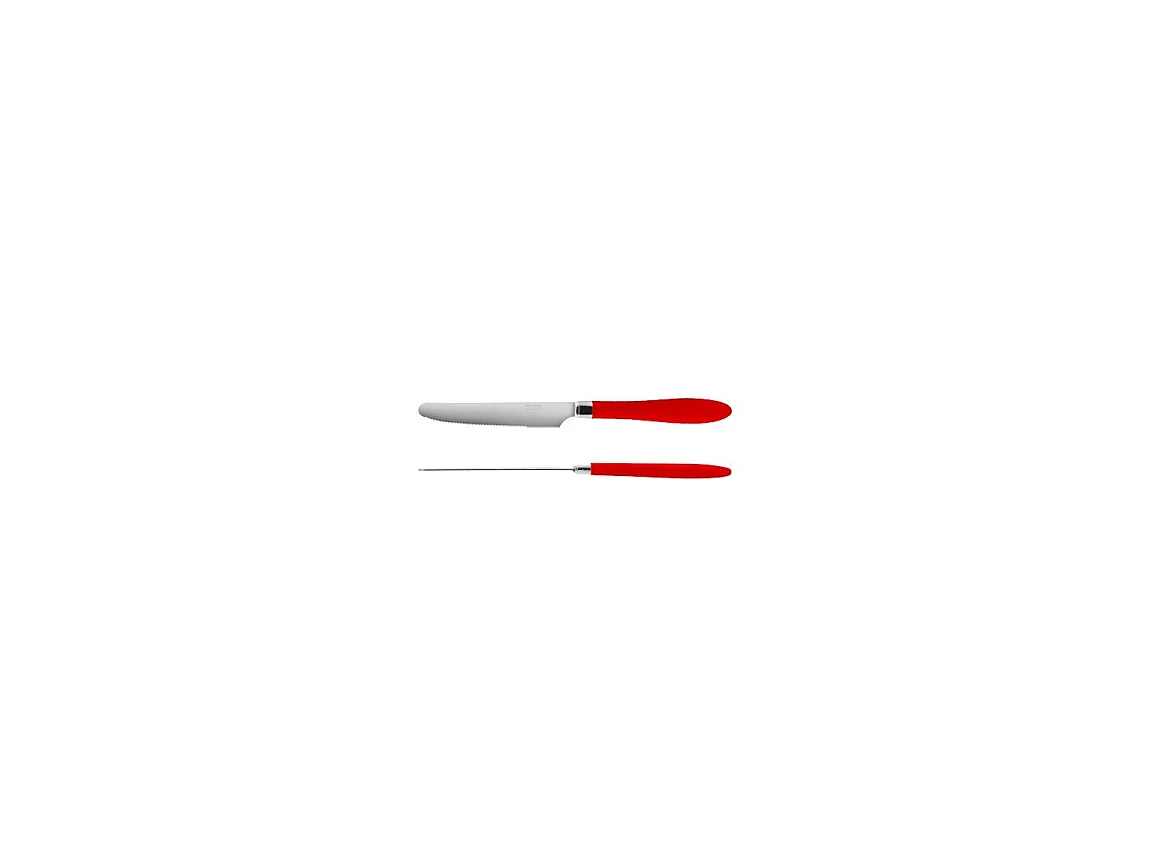 Cubertería 16 piezas Regaliz Rojo - Acero Inoxidable - Pradel Essentiel®