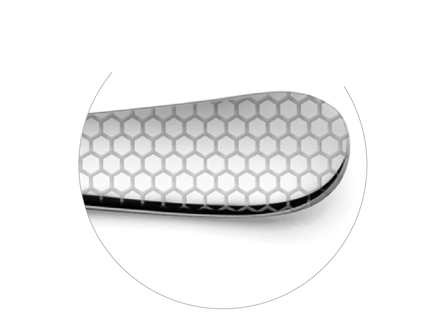 Talheres 24 peças Graffiti Nido de Abelha em Aço Inoxidável - Design Hexagonal - Caixa de Presente