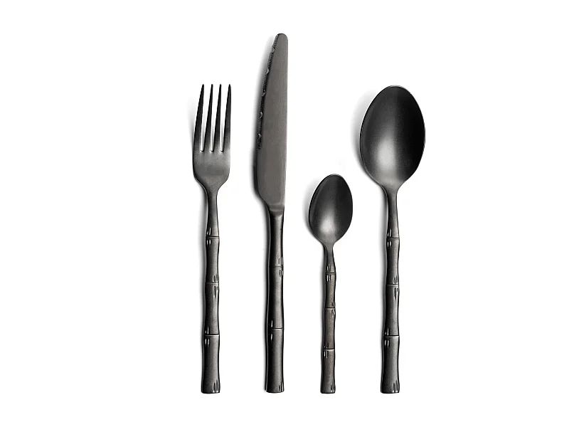 Karma - Ménagère 16 pièces Noir mat