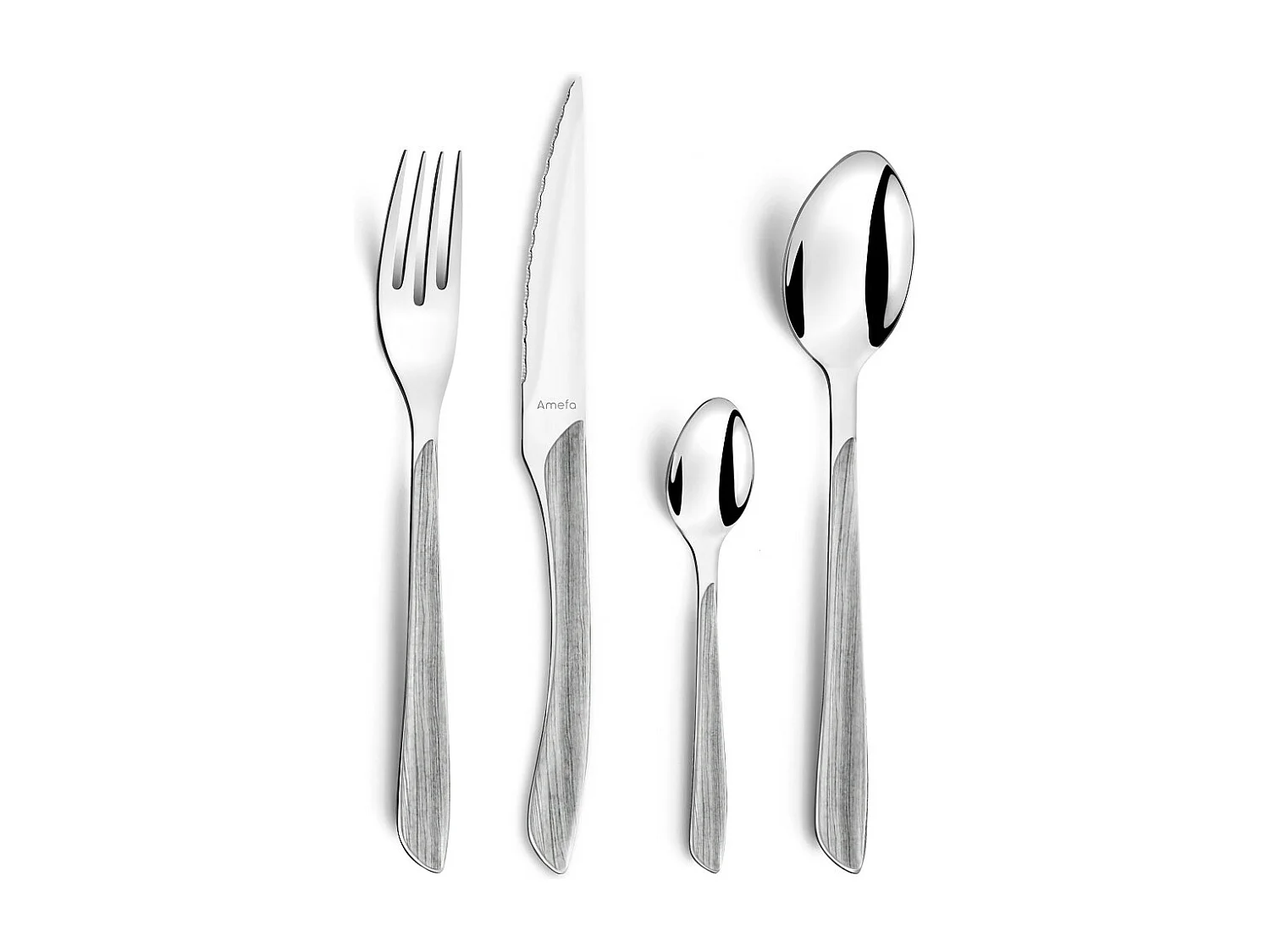 Eclat Nature  - Ménagère 24 pièces  Bois gris