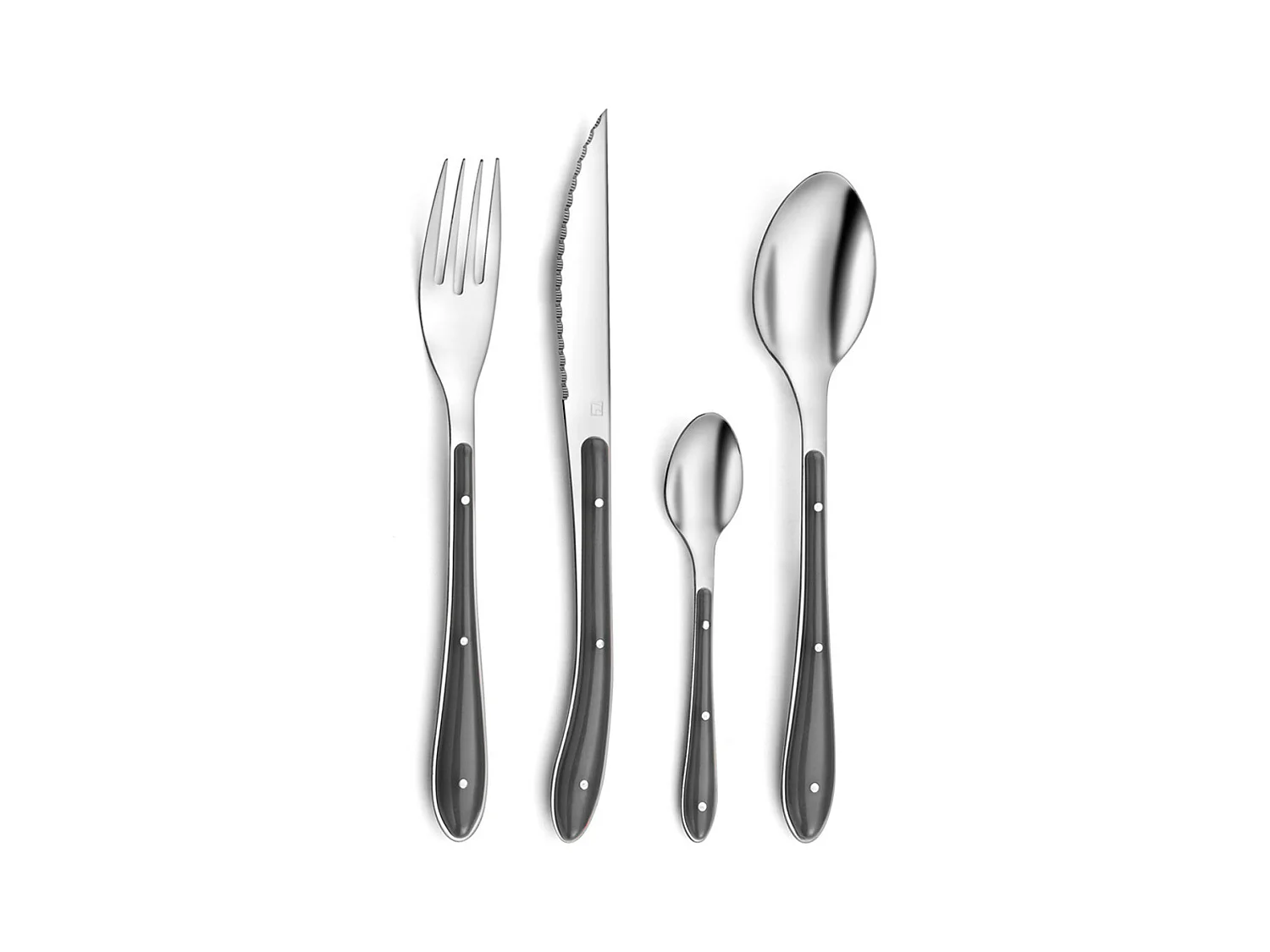 Bistro 1-2-3 - Ménagère 24 pièces Anthracite