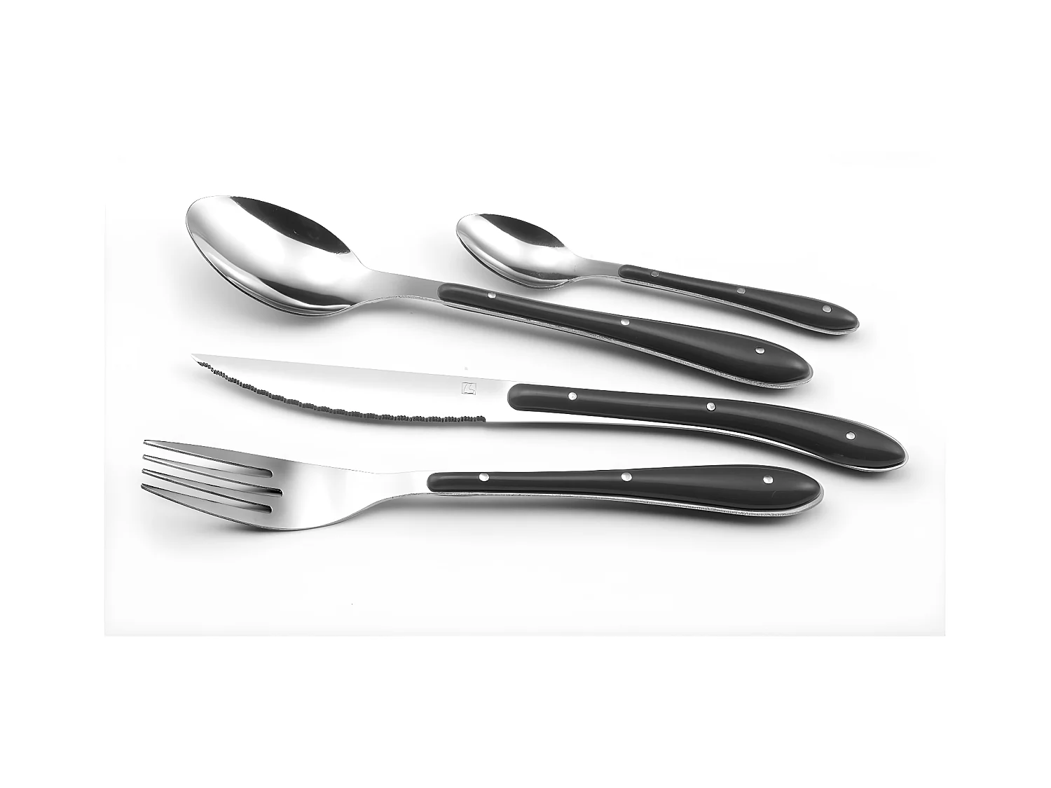 Bistro 1-2-3 - Ménagère 24 pièces Anthracite