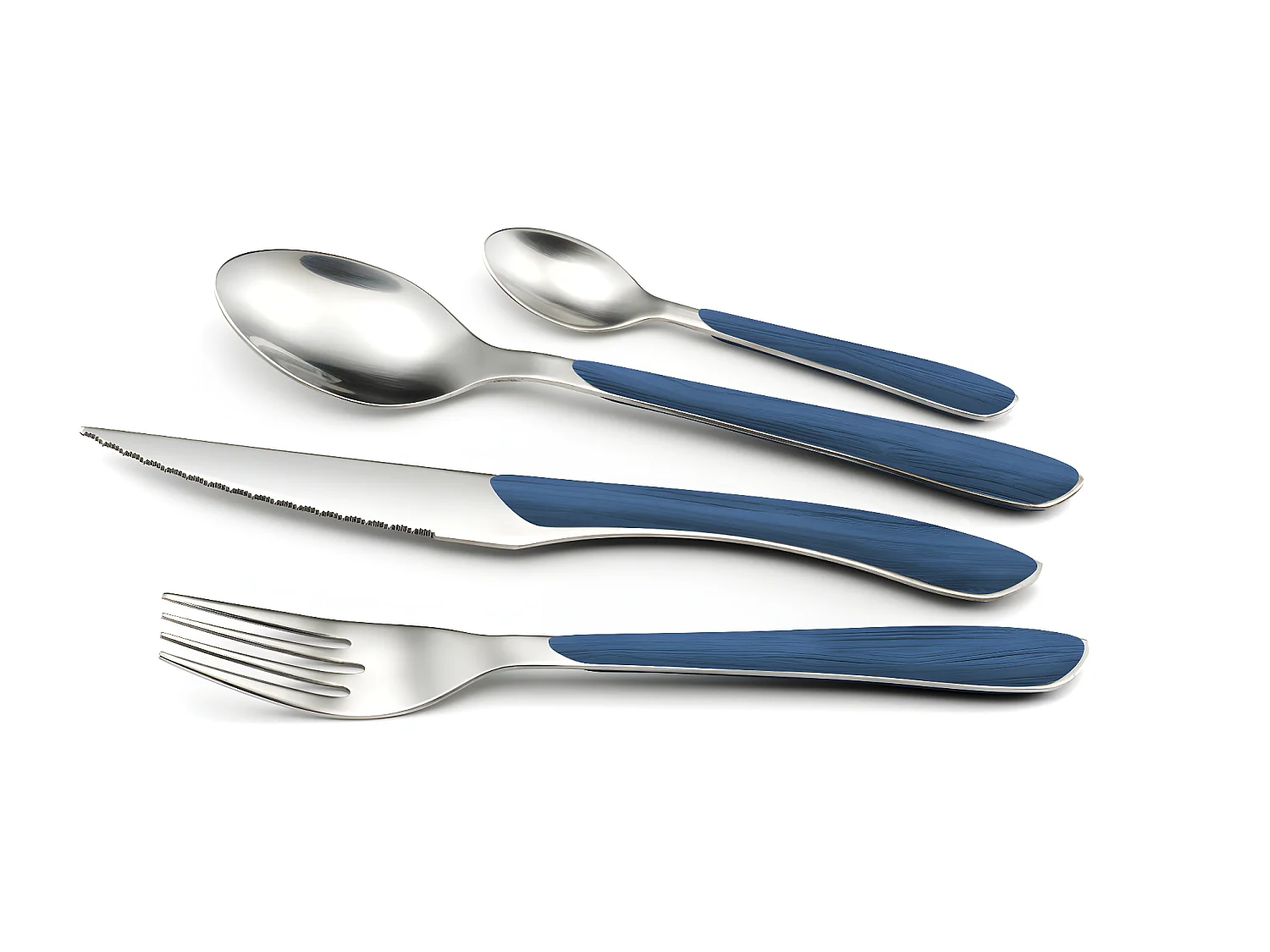 Eclat Nature - Ménagère 24 pièces Bleu marine