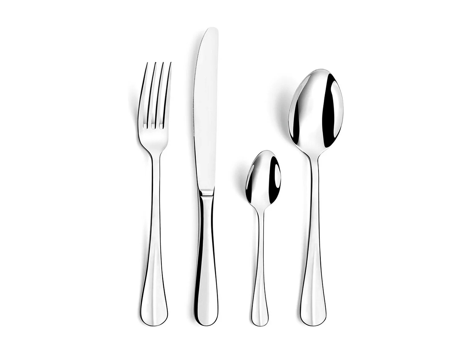 Besteckset 24-teilig Daily Baguette 2.5 aus Edelstahl - Glänzende Oberfläche