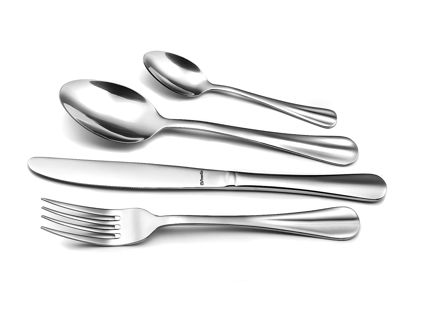 Besteckset 24-teilig Daily Baguette 2.5 aus Edelstahl - Glänzende Oberfläche