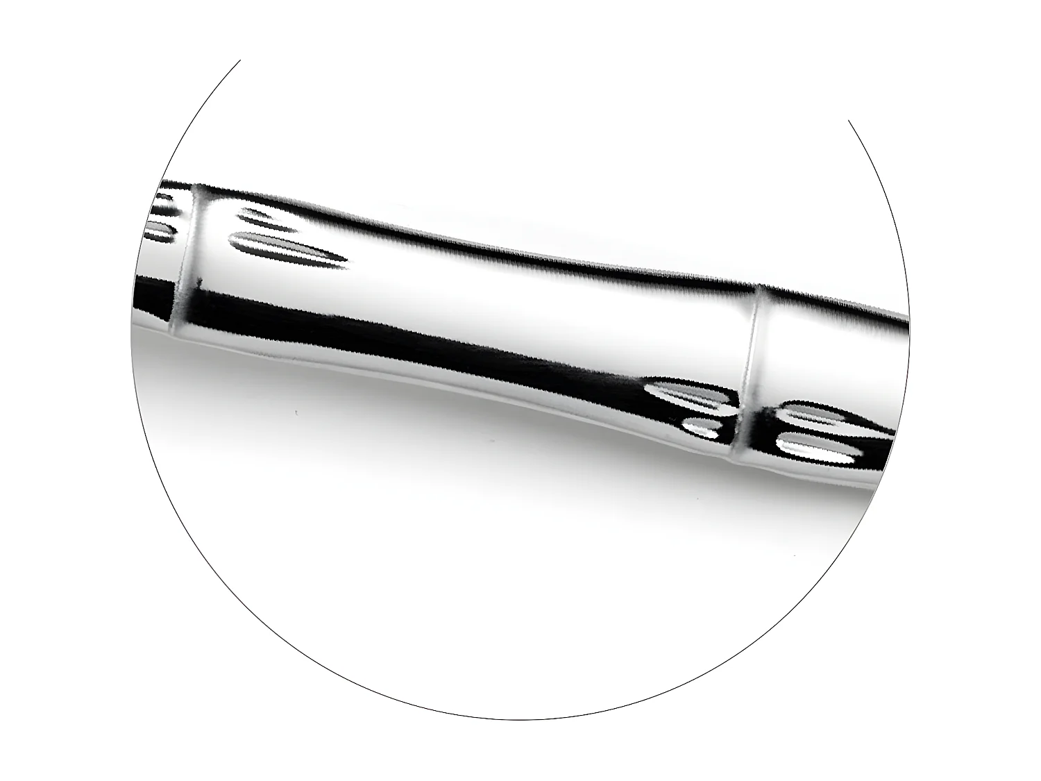 24-teiliges Besteckset Karma aus Edelstahl mit pflanzlicher Dekoration aus Bambusstielen