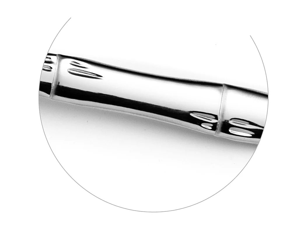 24-teiliges Besteckset Karma aus Edelstahl mit pflanzlicher Dekoration aus Bambusstielen