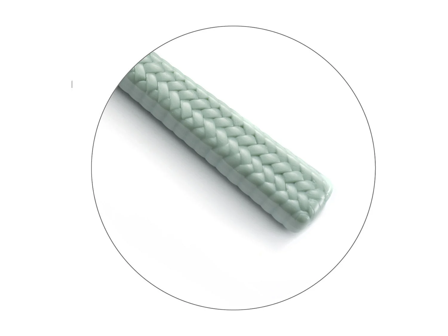 Cubertería 24 piezas Paja Agua Verde - Mangos elegantes con efecto trenzado