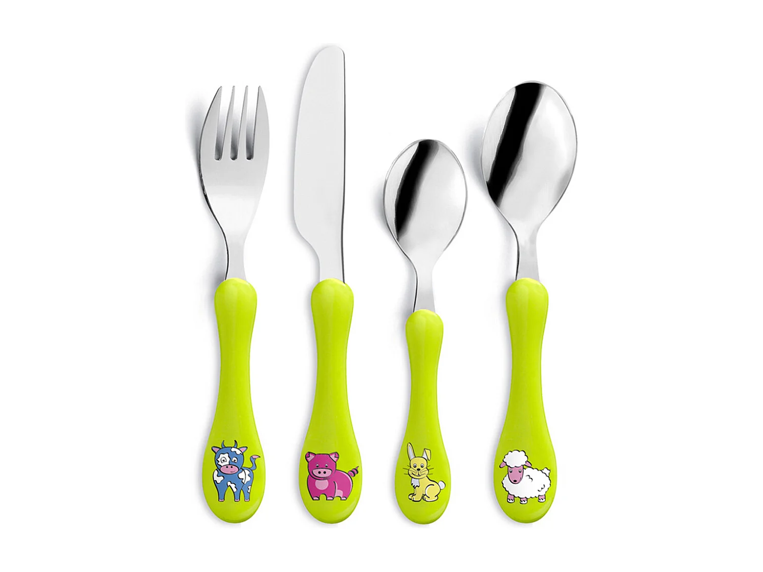 Set aus 4 Kinderbestecken Anis - Anisgrün - Amefa