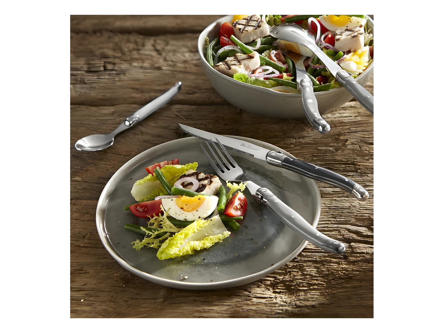 Tradition - Ménagère 48 pièces Gris anthracite