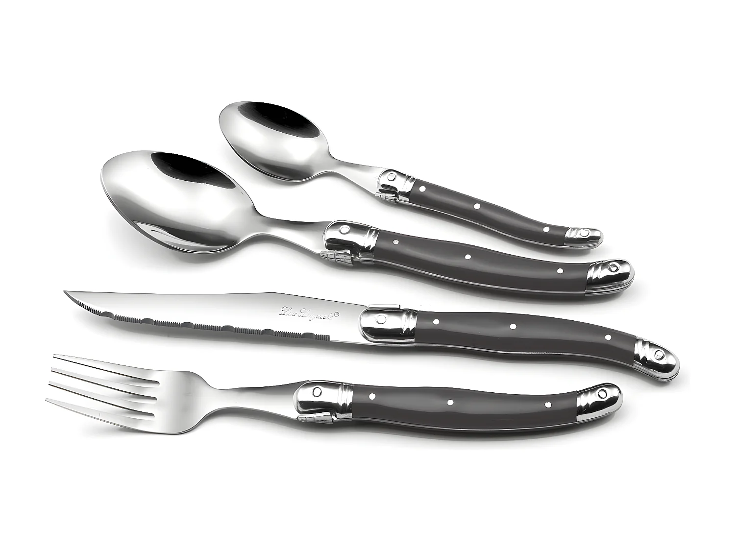 Tradition - Ménagère 48 pièces Gris anthracite