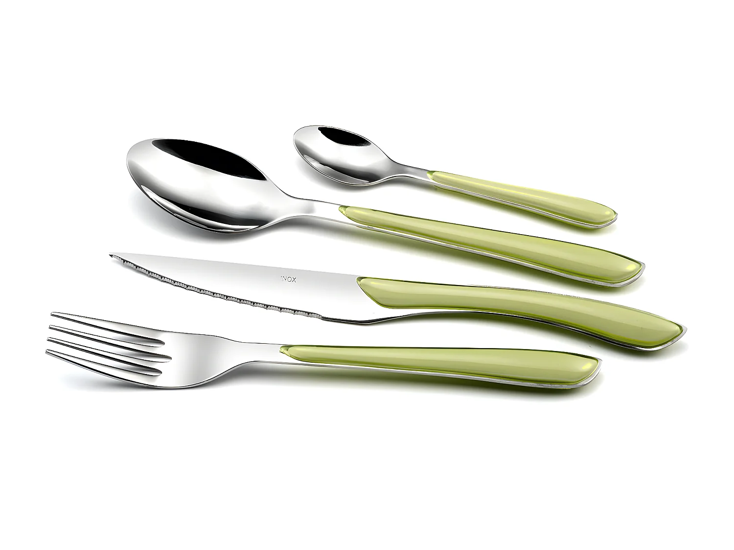 Eclat Pastel Vert - Ménagère 24 pièces