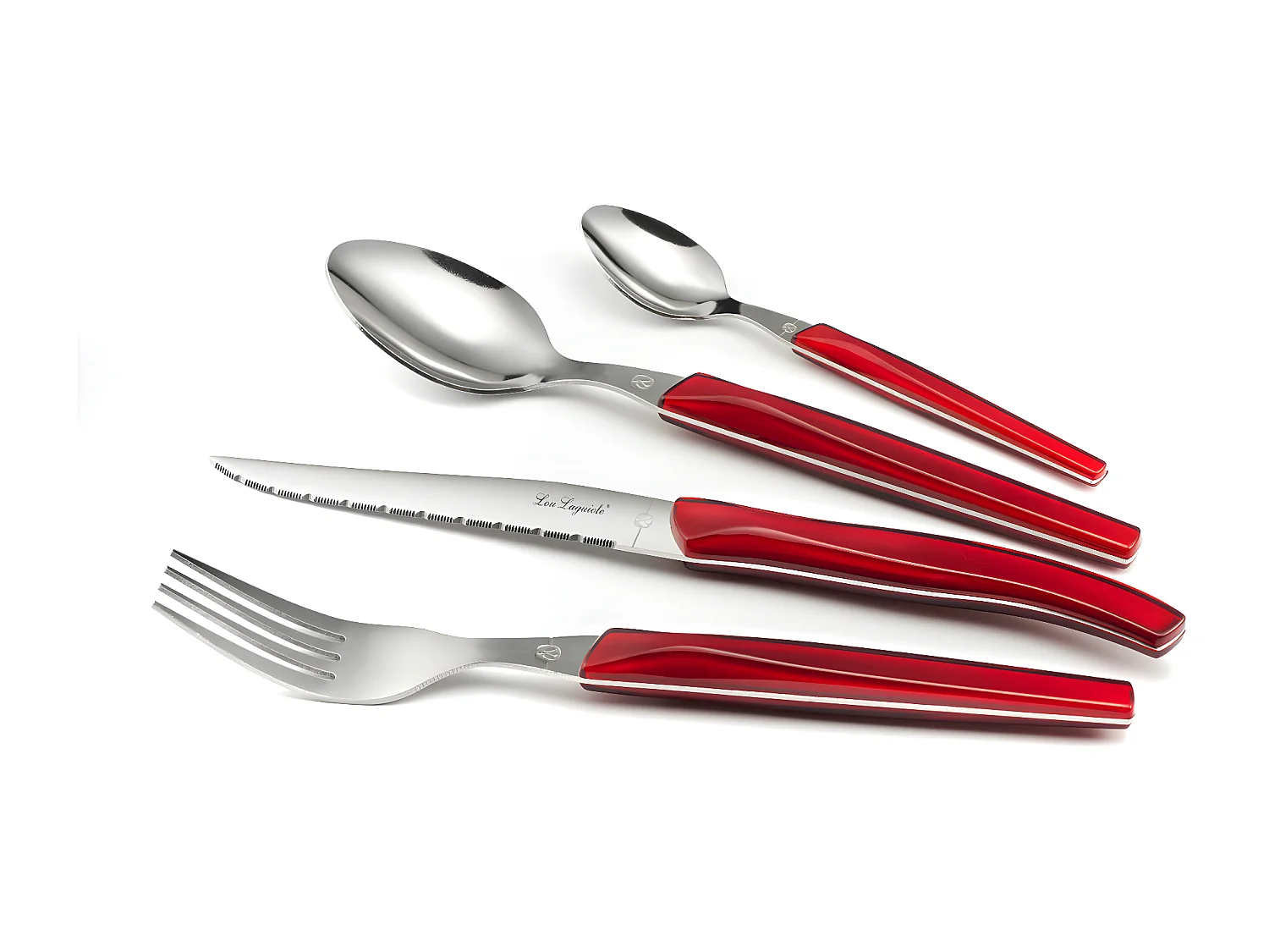 Rising Sun Rojo - Cubertería 24 piezas