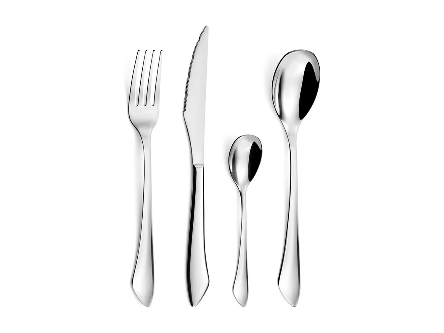 24-teiliges Besteckset Instinct Amefa - Edelstahl-Besteck im zeitgenössischen Design