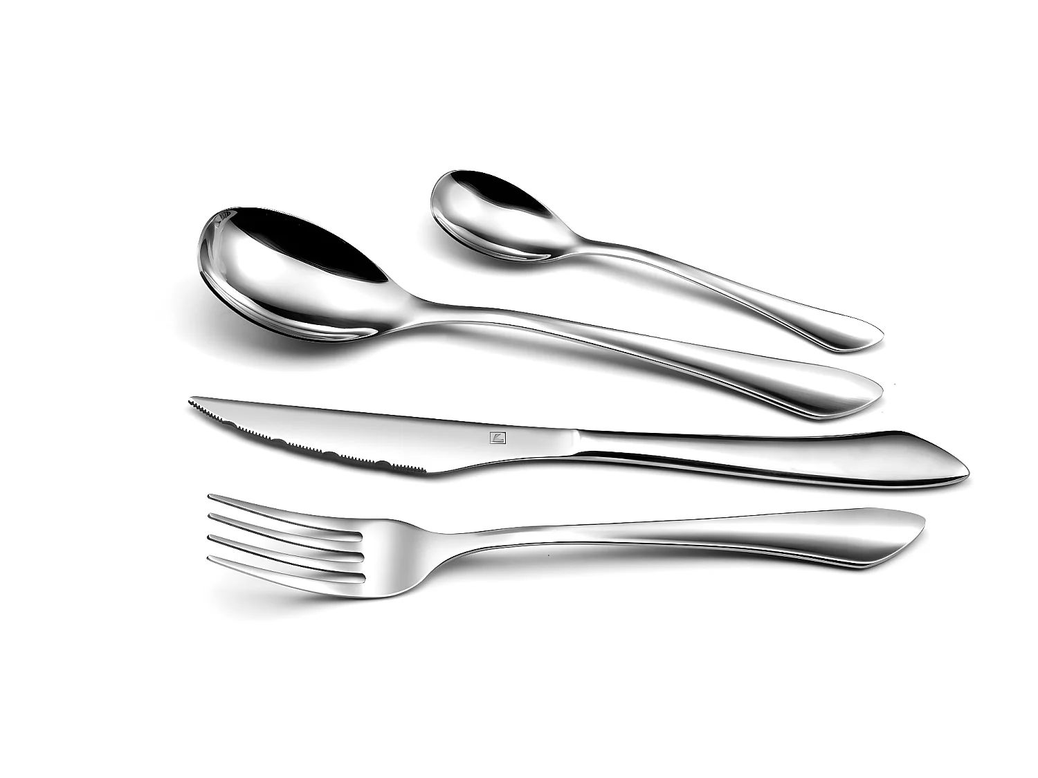 24-teiliges Besteckset Instinct Amefa - Edelstahl-Besteck im zeitgenössischen Design