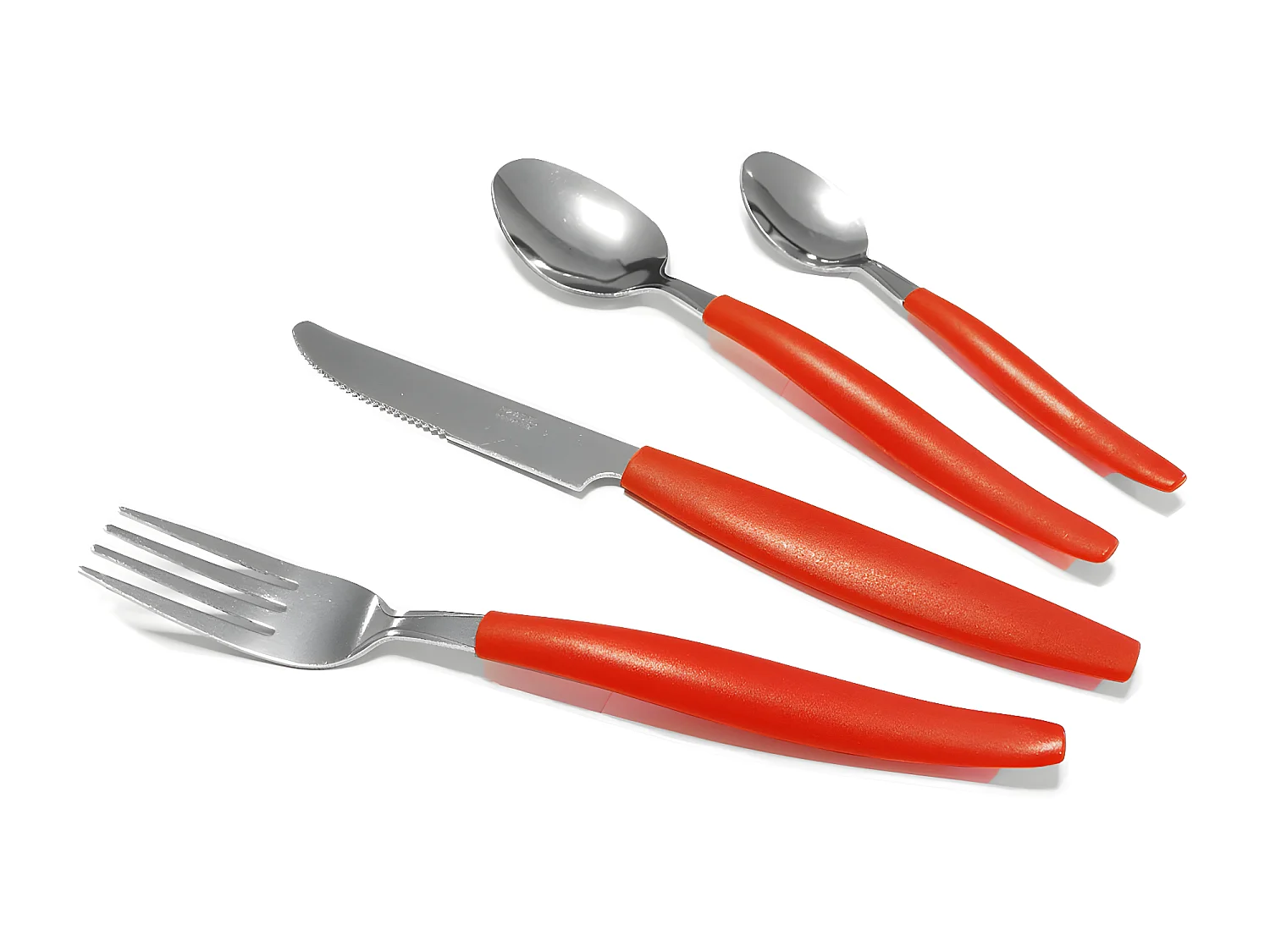 Pure - Ménagère 24 pièces Rouge