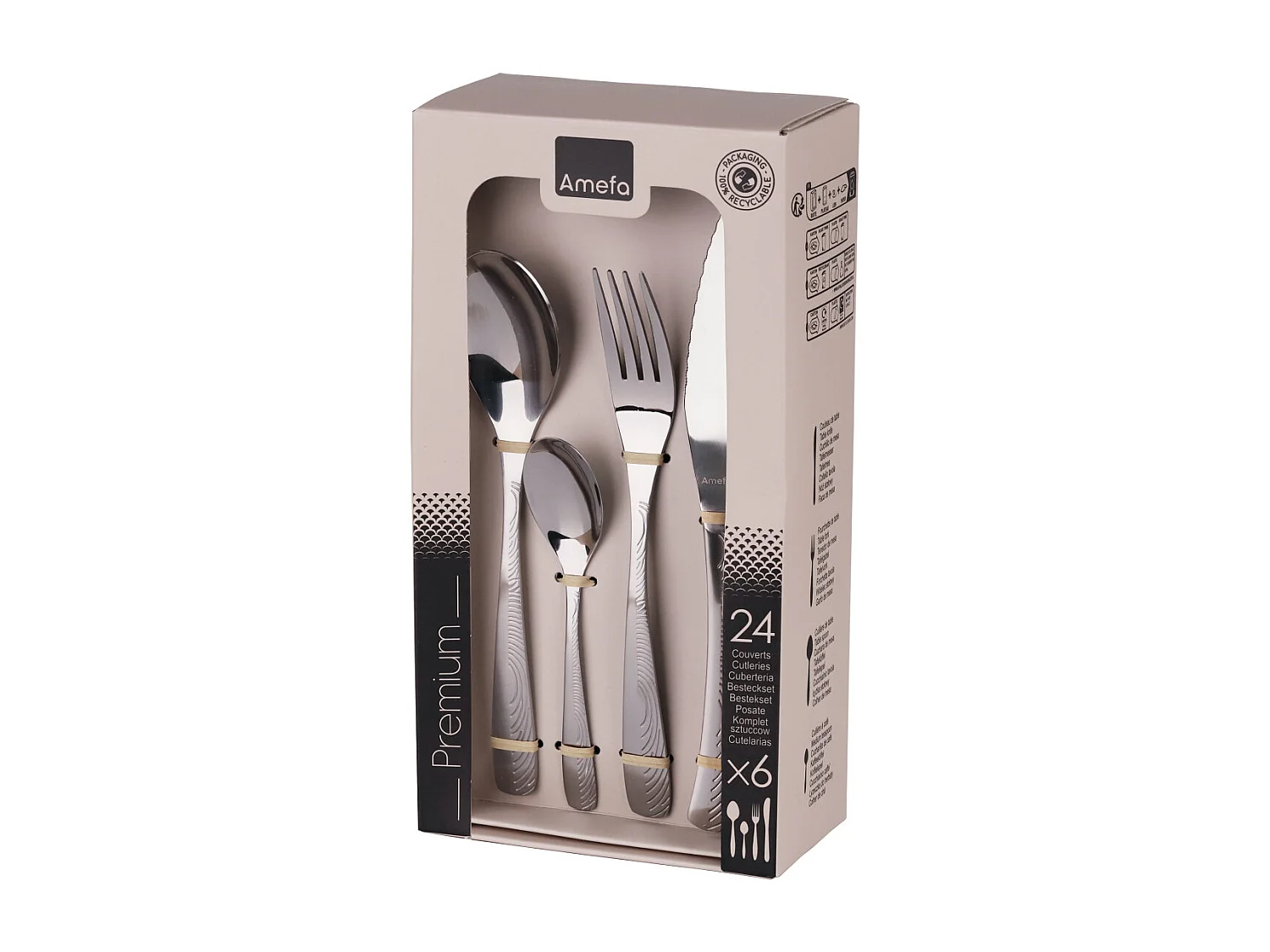 Empreinte - Ménagère 24 pièces