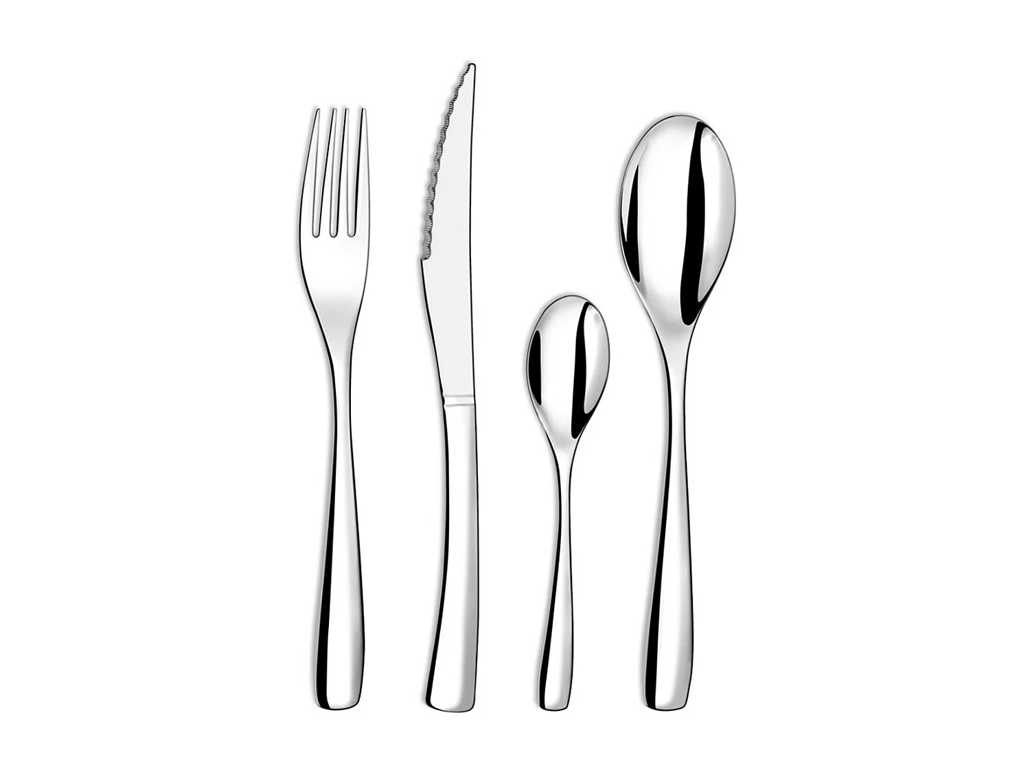 Talheres 24 peças Danube - Talheres de Inox para 6 Pessoas