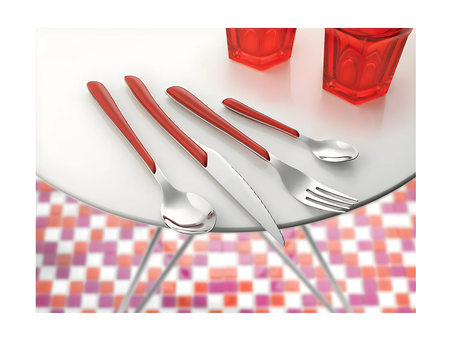 Eclat - Coffret 24 pièces Rouge