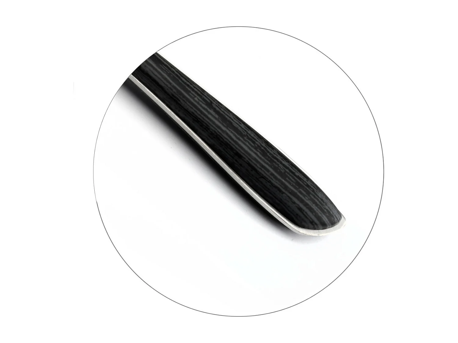 Besteckset 24-teilig Eclat Nature Schwarz Holz - Skandinavischer Stil