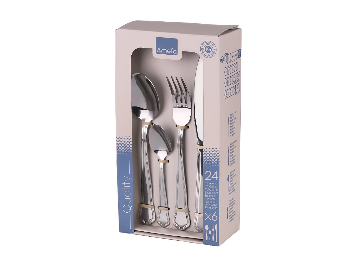 Contour Urfé - Ménagère 24 pièces