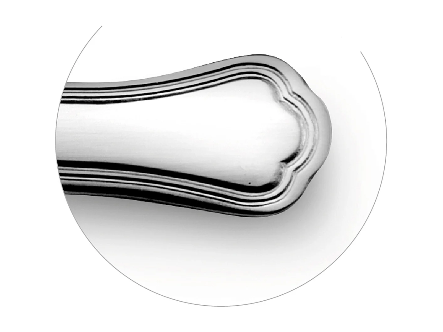 Bestekset 24-delig Contour Urfé van Glanzend Roestvrij Staal - Vintage Charme Stijl