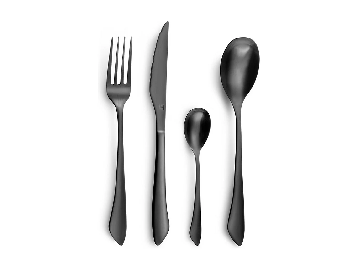 Instinct - Ménagère 16 pièces Noir mat