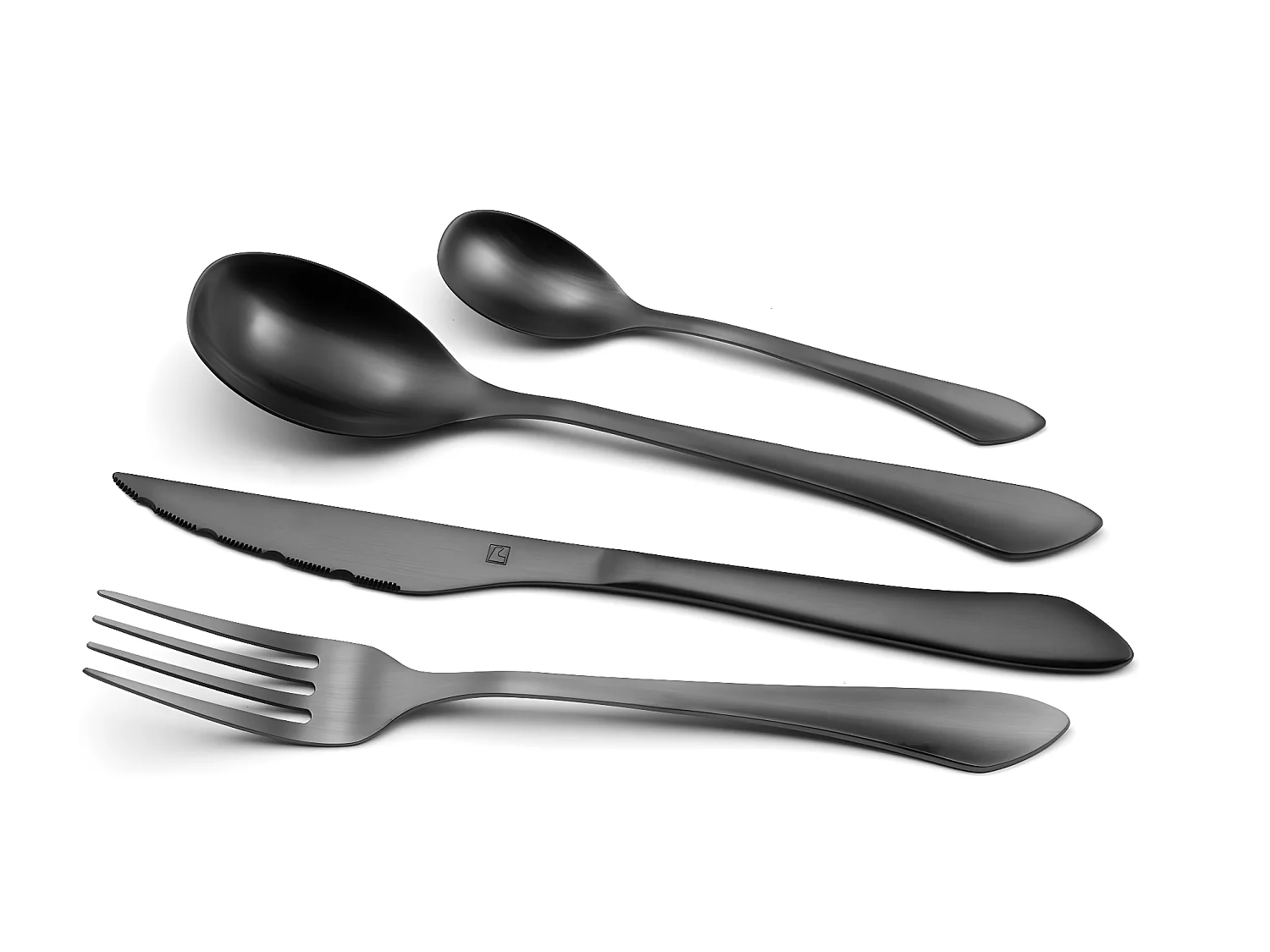 Instinct - Ménagère 16 pièces Noir mat