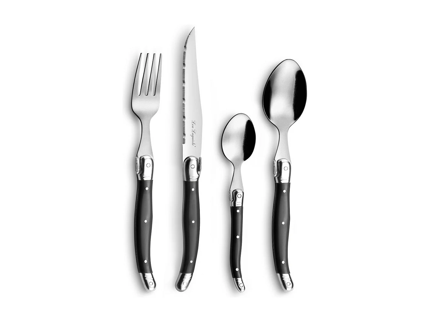 Set da 24 pezzi Collezione Grigio Rustic Lou Laguiole