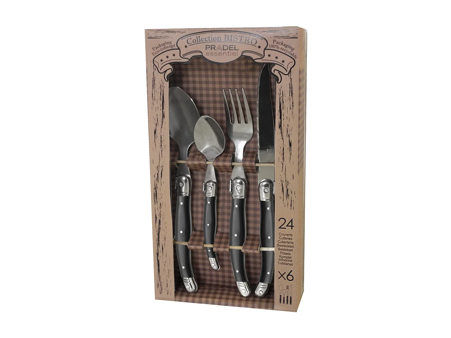 Rustic - Coffret 24 pièces Gris